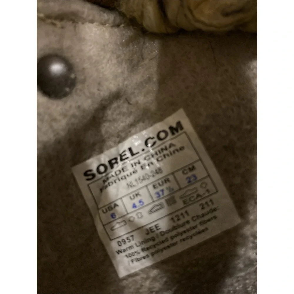 Sorel Joan Of Arctic Snow Boots Size 6 Brown Faux Fur Winter Waterproof